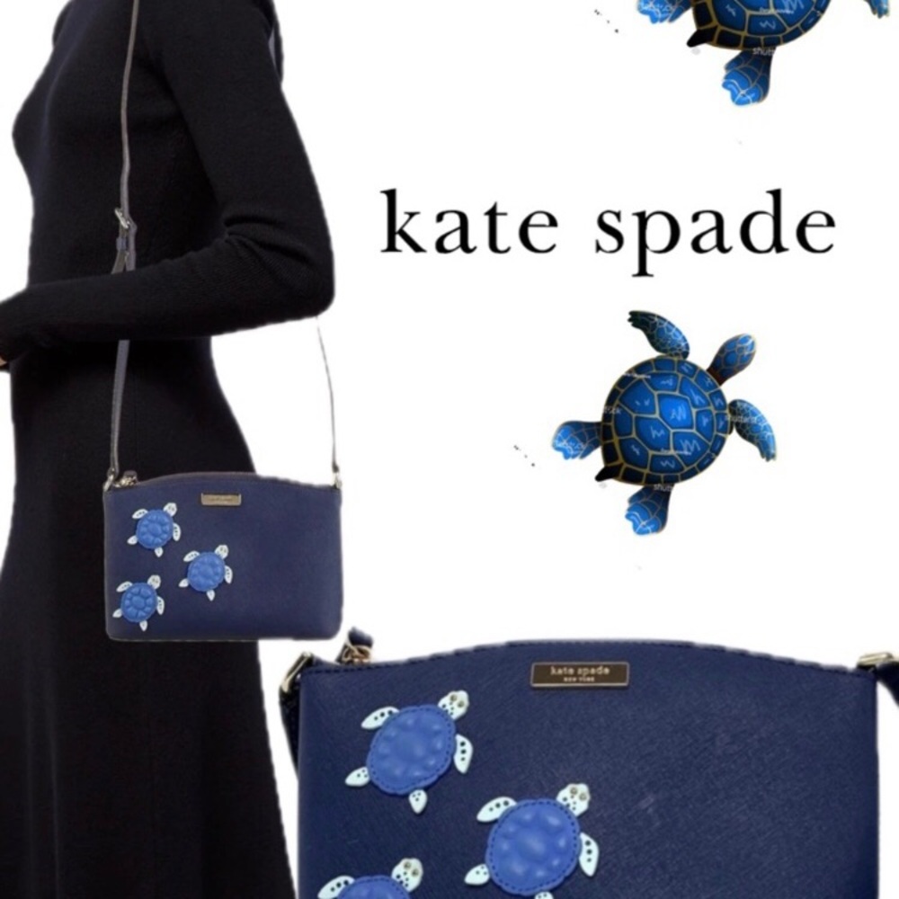Kate Spade Under the Sea Millie Turtle Cross Body RARE!
